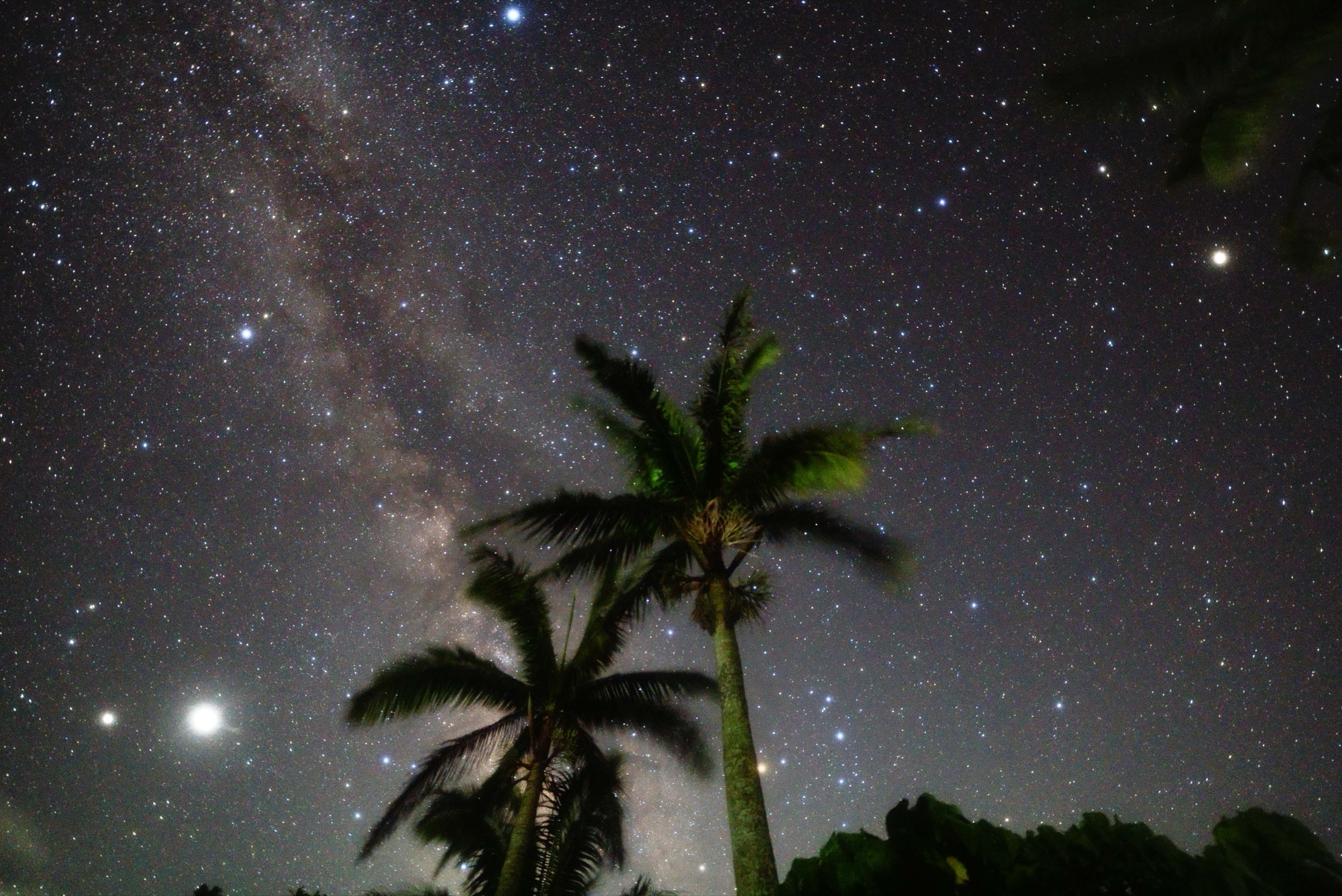 テラスからの夜空